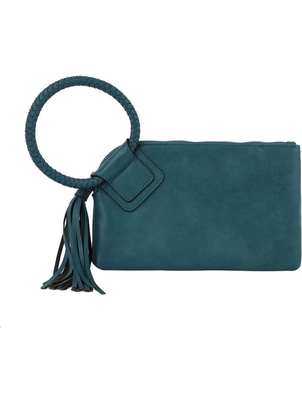 Women's Turquoise Leather Formal Purse Wristlet Wallet Casual Evening Handbag